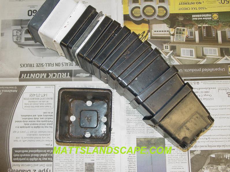 4 Inch Square Pots Used 15 Qty.